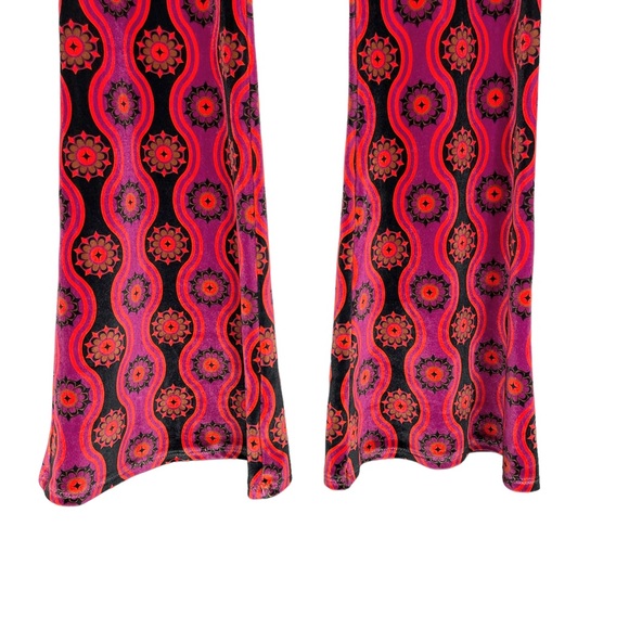 Rare Free People x Barbara Hulanicki for Flare Street Pattern Flare Pants - Picture 10 of 13